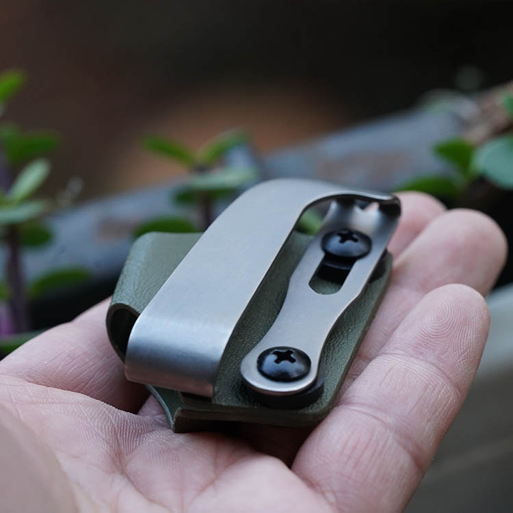 bic grasshopper mini lighter ksheath titanium alloy back clip outdoor camping lighter jacket personality containing belt buckle