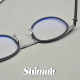 Jiang Wen's same style glasses retro ultra-light round glasses frame high elastic titanium alloy screw-free height number big face business