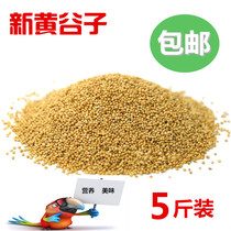 Shelled millet tiger skin peony Xuanfeng Wen bird Parrot bird food Yellow Millet Bird Food bird feed 1 piece
