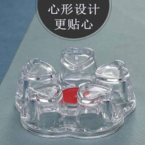Heart-shaped glass wax table Candle heating base insulation base pot electric Wenbao coffee shop flower teapot tea warmer