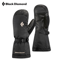 blackdiamond gloves outdoor sports expedition equipped with black drill warm and windproof climbing and fingerlike gloves