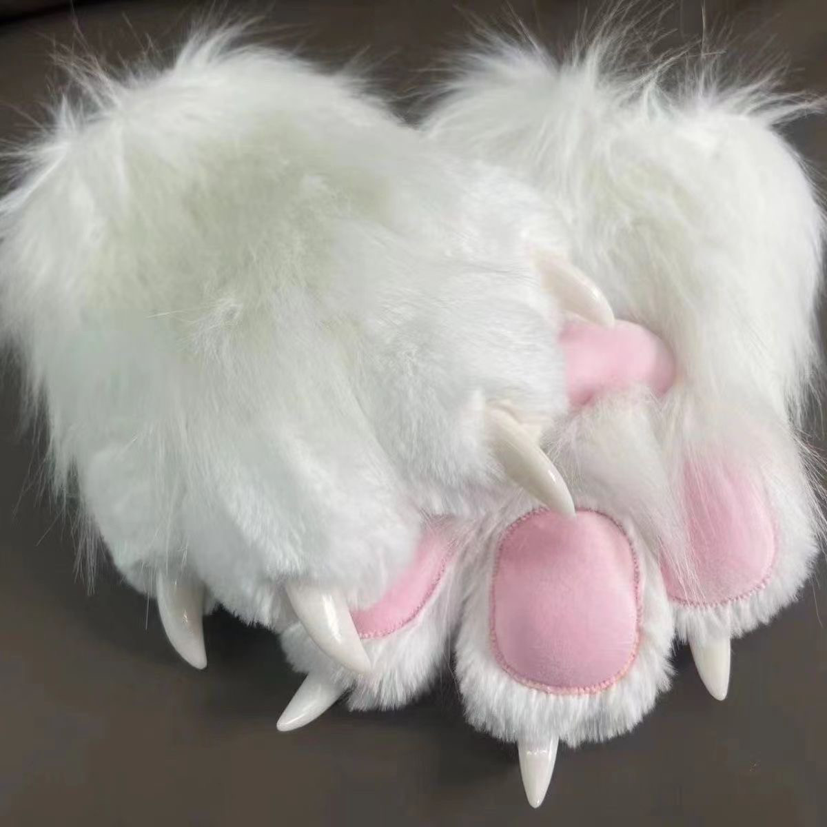 furry福瑞/兽装 猫爪手套成品兽装furry福瑞手套彩色兽爪手套指甲吱吱叫兽装毛绒