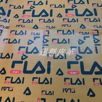 Letter printed leather fabric Internet cafe sofa seat bar chair cover KTV hard bag stationery craft leather