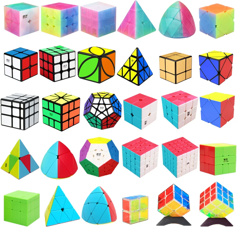 奇艺 Rubik's cube, set, smooth professional pyramid for beginners, full set, mirror effect