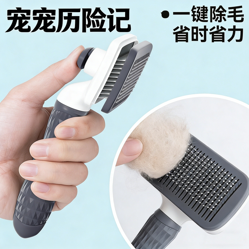 Dog Comb, Cat Comb, Hair Comb, Needle Comb, Detangling Comb, Special Grooming Tool, Cat and Dog Hair Cleaner, Pet Supplies