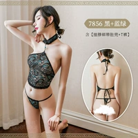 7856 Peacock Green 【подвесные ремни для шеи вышиты для живота+T штаны】
