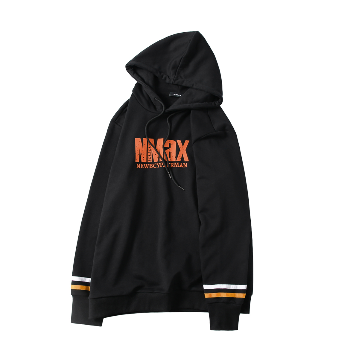 NMAX sân lớn chất béo mỡ triều thẻ thời trang của nam giới cộng top mỡ áo hoodie lỏng mới.