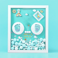 12-дюймовая синяя база + синяя краска + цифровые наклейки для пробного пакета