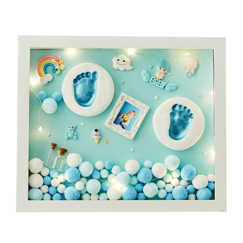 Детские отпечатки рук и ног, сувенир, хваталка для новорожденных, чернильная подушечка, детский отпечаток рук, фоторамка, подарок на день рождения