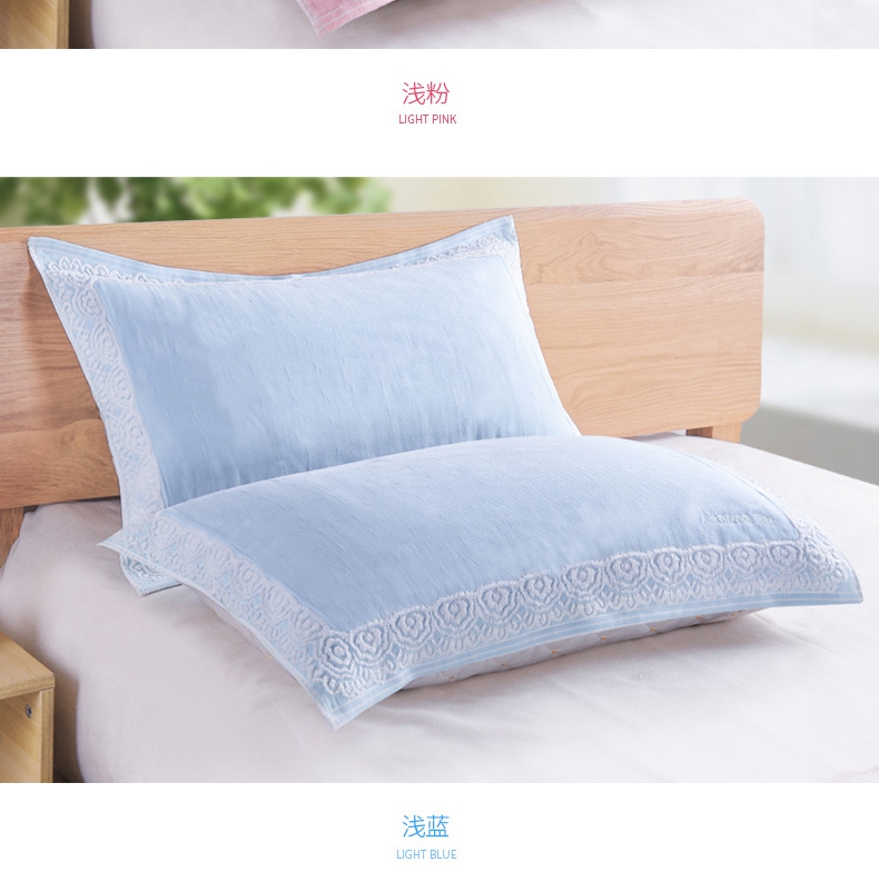 Khăn gối cặp tình nhân gối khăn bông nam và nữ gạc người lớn khăn lớn phổ quát gối g khăn bông khăn trải gối