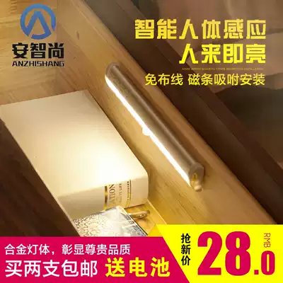 Full delivery led Body Sensor Lamp wardrobe bedroom staircase corridor bedside mini nursing light control Night Light