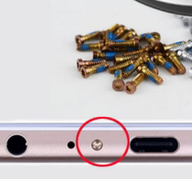 Suitable for X7 mobile phone tail screw VIVO X7plus X6 X9 five-star plum fixed tail plug bottom