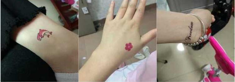 [một bộ 40] miếng dán hình xăm cho nam và nữ không thấm nước kéo dài nhỏ tươi gợi cảm cơ thể vẽ hình xăm mô phỏng hình xăm dán tattoo