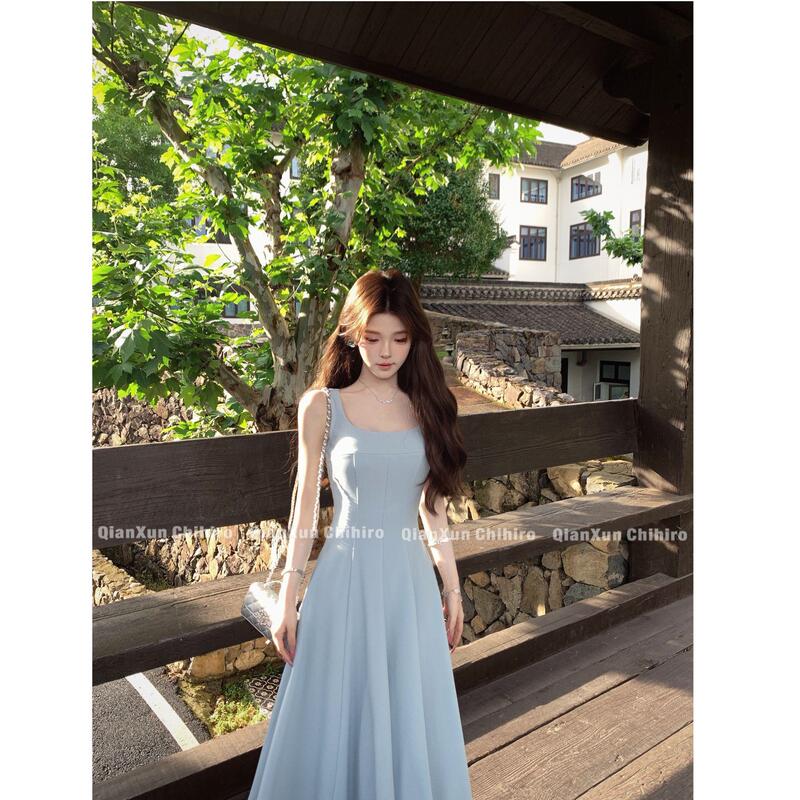[King Luo Heroine] Summer Slimming High-End Elegant Goddess Long Dress Pre-Qxx6Lyq0962