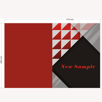 Spot new big A4 off fabric sample card color card double fold color sample confirmation card free design custom printing