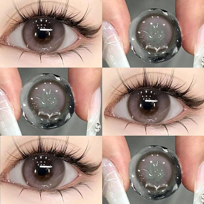 Daily Disposable 2 Pieces Trial Pack Pink Brown Color Contact Lenses Daily Disposable Comfortable Hydrating Contact Lenses 9st