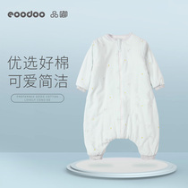 eoodoo baby sleeping bag nightgown thickened autumn and winter baby split legs child anti-kick quilt mother and baby supplies