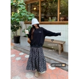 Ретро юбка, в цветочек, подходит для подростков, цветочный принт, А-силуэт