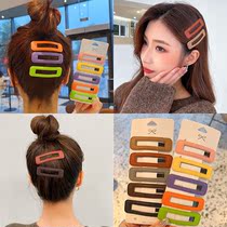 Net red 2022 new hairpin girl side clip candy color bangs clip broken hairpin bb clip hairpin headwear