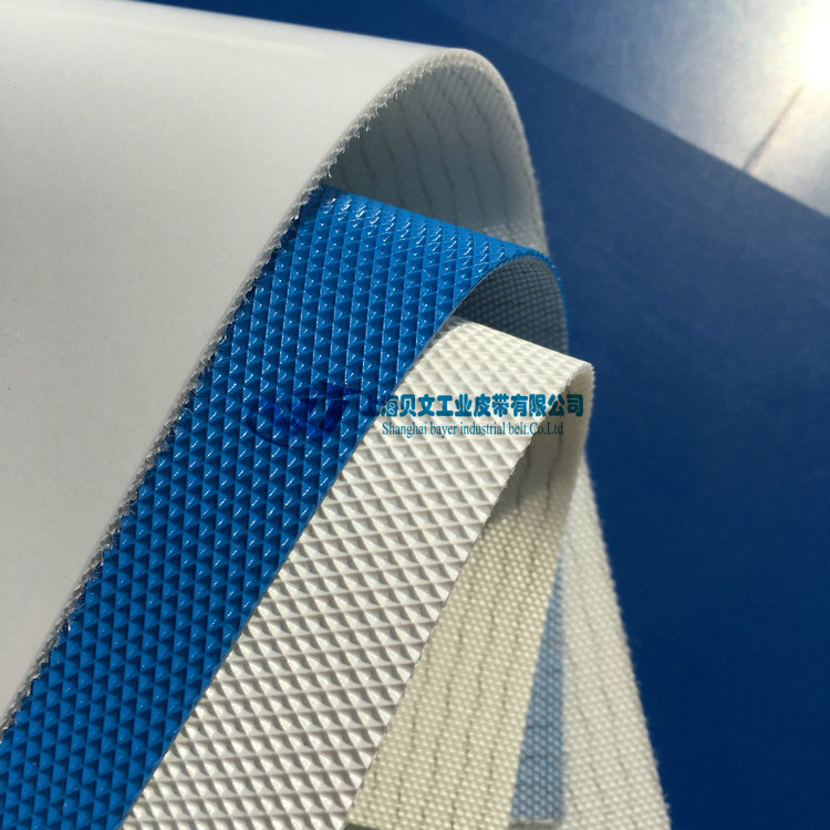 Blue pu ring with pu brick stone veins conveyor belt small pane anti-slip pu conveyor belt transmission with industrial belt-Taobao