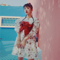 Chicks chick original Fat Fat Girl Stereo Flower Butterfly junction Girl playful 100 hitch harness short vest