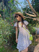 Yellow Pussy Classmates Original Homemade Hey Afternoon Wind Improved qipao Jacquard Snow Spinning Light Thin one-piece dress