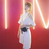 Huang Niuniu original white dragon 2021 new temperament improvement off-shoulder cheongsam dress length two women