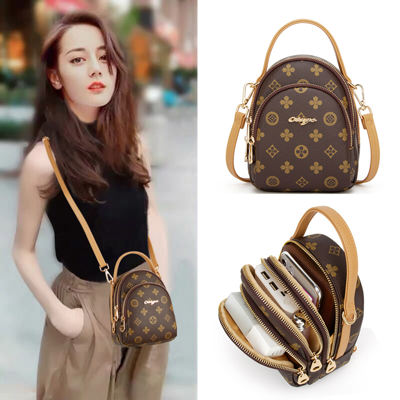 Small Crossbody Bag for Women 2023 New Trendy Korean Style Coin Purse Fashionable Versatile Soft Leather Cute Phone Bag for Summer