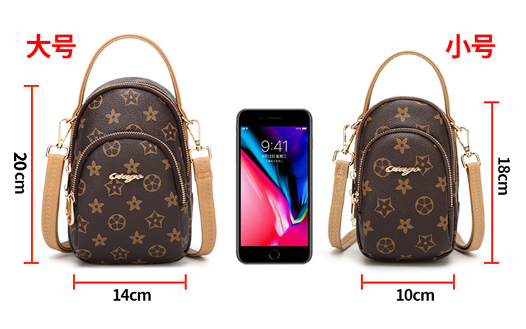 Túi đựng điện thoại di động nữ túi nhỏ Túi xách mini 2018 mới làn sóng phiên bản Hàn Quốc của ví thời trang hoang dã túi chuỗi ví nữ cầm tay