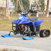 Xe trượt tuyết dành cho người lớn Khủng long nhỏ bốn bánh xe trượt tuyết ATV bánh xích tuyết trượt tuyết xe mô tô mini chạy xăng