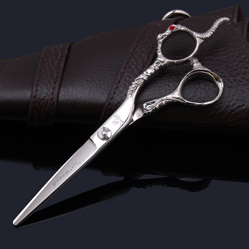 Ant Ligament Imports 440C Professional Beauty Hair Scissors Haircut Shears Flat Cut Strips Cut Teeth Cut Thin 6 Inch Scissors Suit-Taobao