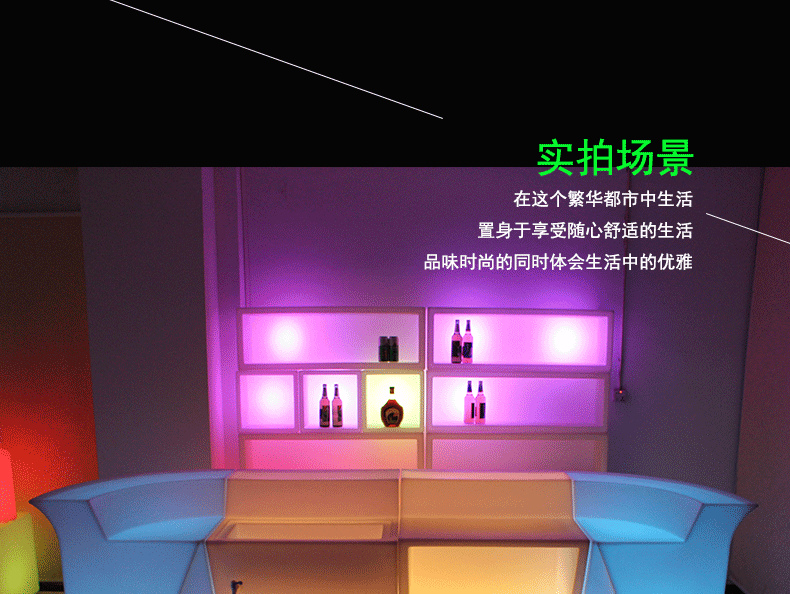 Bán hàng trực tiếp sạc LED sáng đèn bàn thanh tủ rượu KTV kiểm tra hoạt động ngoài trời chiếu sáng không thấm nước đồ nội thất - Giải trí / Bar / KTV