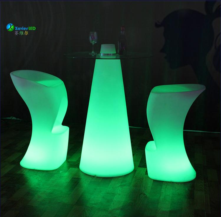 Saiville thanh trực tiếp đồ nội thất điều khiển từ xa hộp đêm ktv hiện đại LED ánh sáng đầy màu sắc và ghế kết hợp bàn hình nón - Giải trí / Bar / KTV bàn quán bar