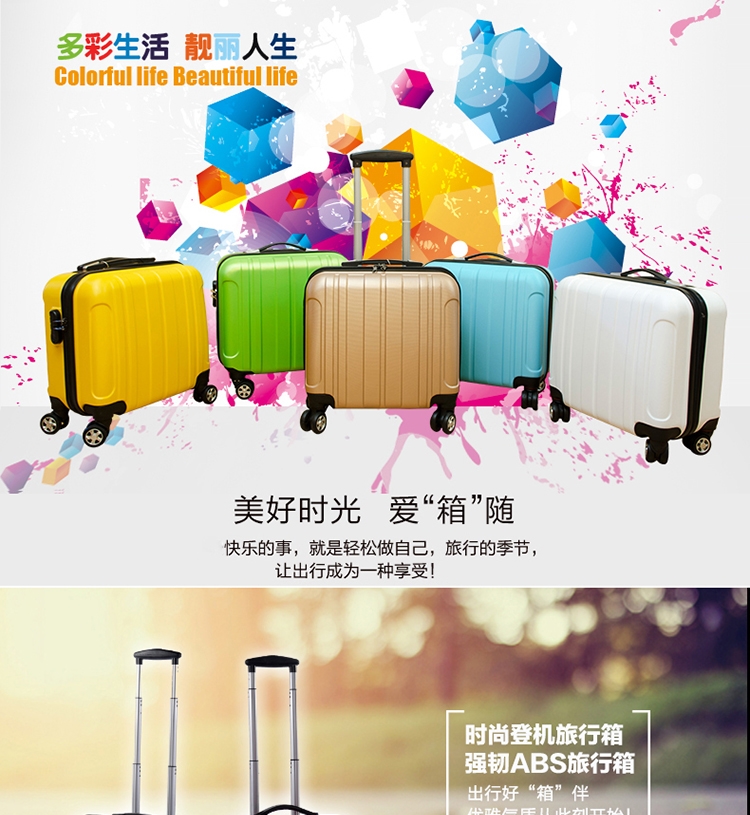 Nam giới và phụ nữ kéo hộp di động chuyến bay tiếp viên xe đẩy trường hợp hành lý phổ bánh xe chống trộm va chạm nội trú va li du lịch nhỏ va li kéo