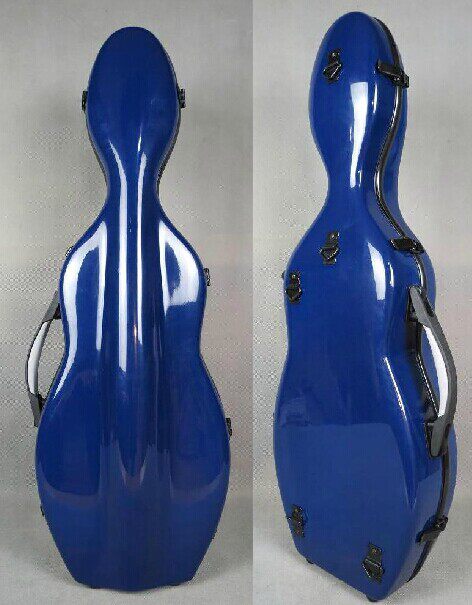 Scarce model Blue fibreglass 4 4 Violin case 2 Bow Support