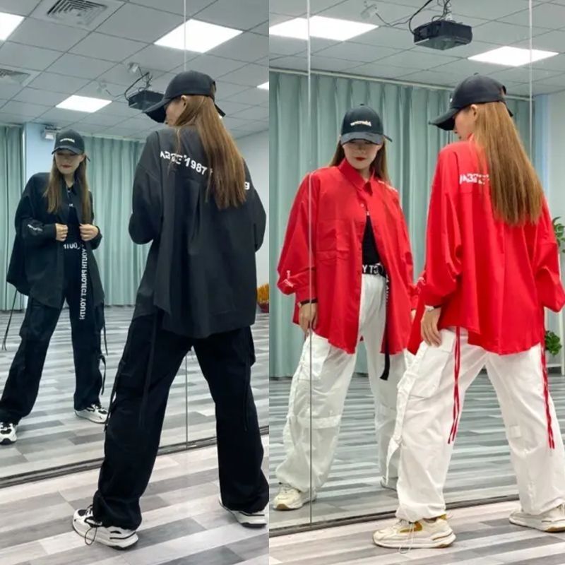 Tiktok Influencer Spring and Autumn New Style Square Dance Shuffle Dance 2025 Versatile Personalized Jacket Performance Outfit Fashionable Jazz Dance Tiktok Influencer Spring and Autumn New Style Square Dance Shuffle Dance 2025 Versatile Personalized Jacket Performance Outfit Fashionable Jazz Dance
