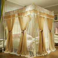 Xa xỉ châu Âu mới công chúa ba cửa lưới hạ cánh thép không gỉ đôi mã hóa nhà 1.8m2 1,5m - Lưới chống muỗi màn ngủ chống muỗi