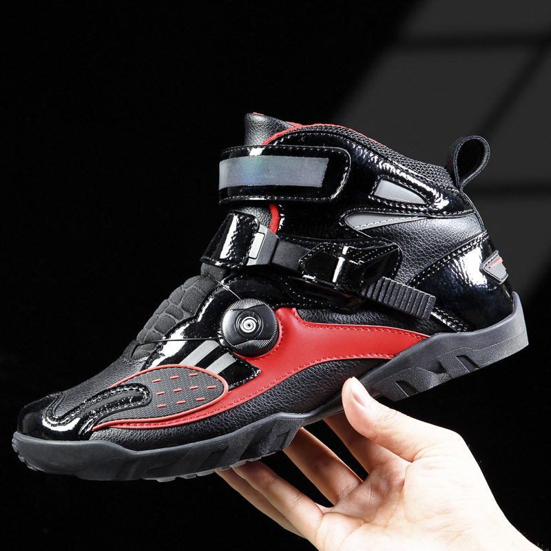 Motorcycle riding shoes men's four seasons anti-fall anti-skid breathable off-road boots racing shoes knight anti-collision motorcycle shoes