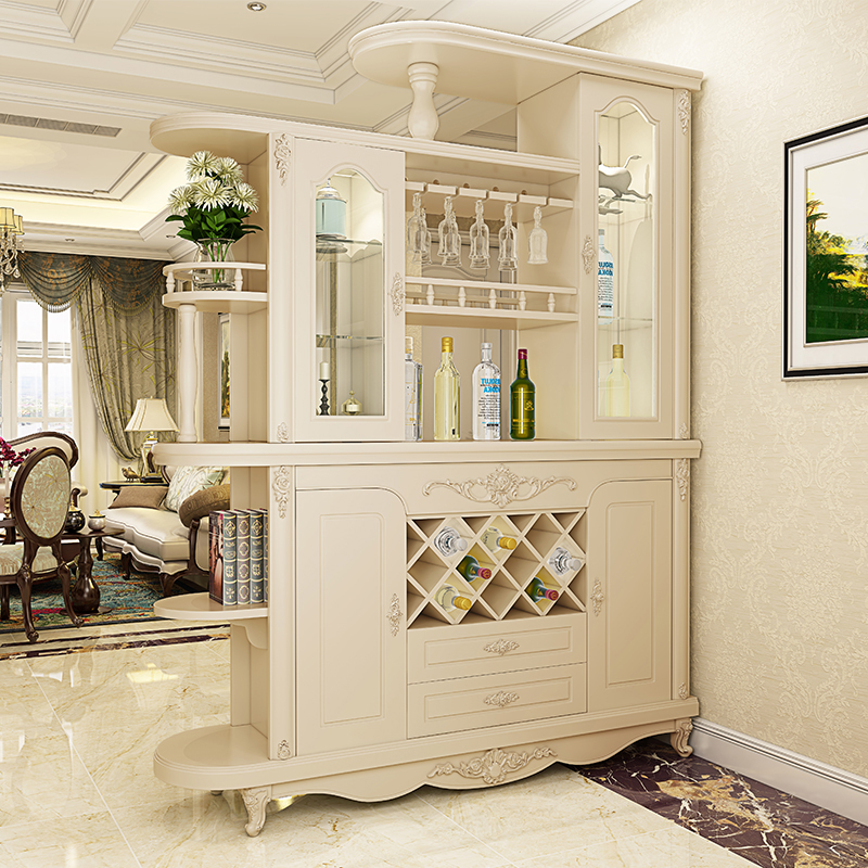 Entrance European-style entry cabinet living room partition cabinet entrance cabinet hall cabinet between hall cabinets wine cabinet double-sided shoe cabinet decorative cabinet
