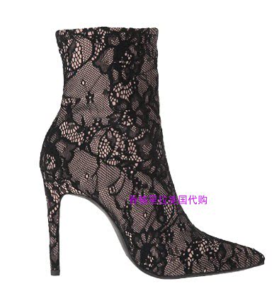 JessicaSimpson ຂອງແທ້ຊື້ Livienne stiletto lace fabric sleeve pointed toe ເກີບສັ້ນສໍາລັບແມ່ຍິງ