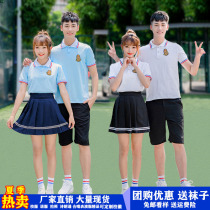  Sixth grade graduation photo class suit Summer sports suit Korean version of junior high school students British college style school uniform couple outfit