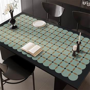 Mid-century style leather table mat Mid-century style leather table mat