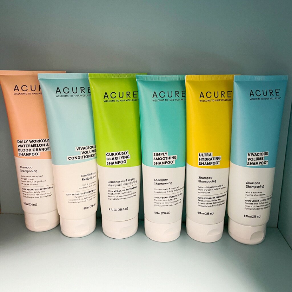 Шампунь Haitao American Acure organics с маслом лемонграсса, кокоса, марокканской мяты, фиолетовой маргаритки без силикона