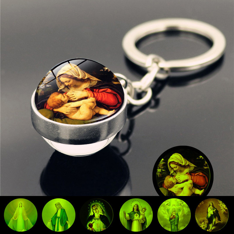 Mary Time Gemstone Keychain Pendant Crystal Glass Ball Pendant Metal Keychain Bag Pendant Gift Mary Time Gemstone Keychain Pendant Crystal Glass Ball Pendant Metal Keychain Bag Pendant Gift