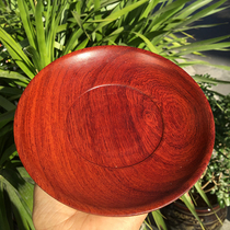 Mahogany fruit insulation mat small plate Burma Rosewood 15cm melon seeds candy dish Wood big red sandalwood