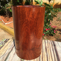 Red Wood Large Pen Holder Fur Pen Holder Solid Wood Large Capacity Flower Pear Wood Painting Cylinder Big Fruit Purple Sandalwood Living Room Art Pendulum