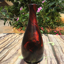 Lao Grand Red Acid Branches Red Wood Vase Sculptures Dried Vases Strokes of a flat Ping An anodiac yellow Honolulu