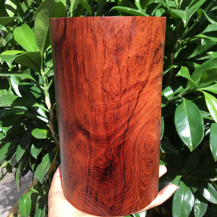 Red Acid Branches Wooden Large Barrel Burmese Red Wood Boutique Old Stock Super Ghost Face Tattoo Collection Oversize Brush Painting Cylinder Pendulum