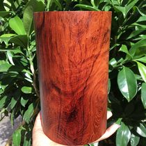 Red sour branch large pen holder Myanmar mahogany boutique old material Super grimace pattern collection super large brush picture tube ornaments