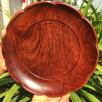 Redwood fruit plate Rosewood lace Myanmar big fruit red sandalwood boutique pattern old material real shot dried fruit fruit plate tea cup